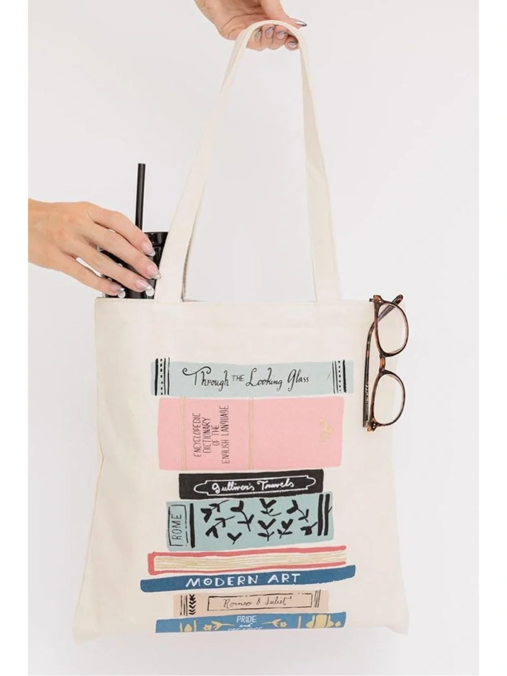 Kate Spade Stack of Classics Canvas Book Tote